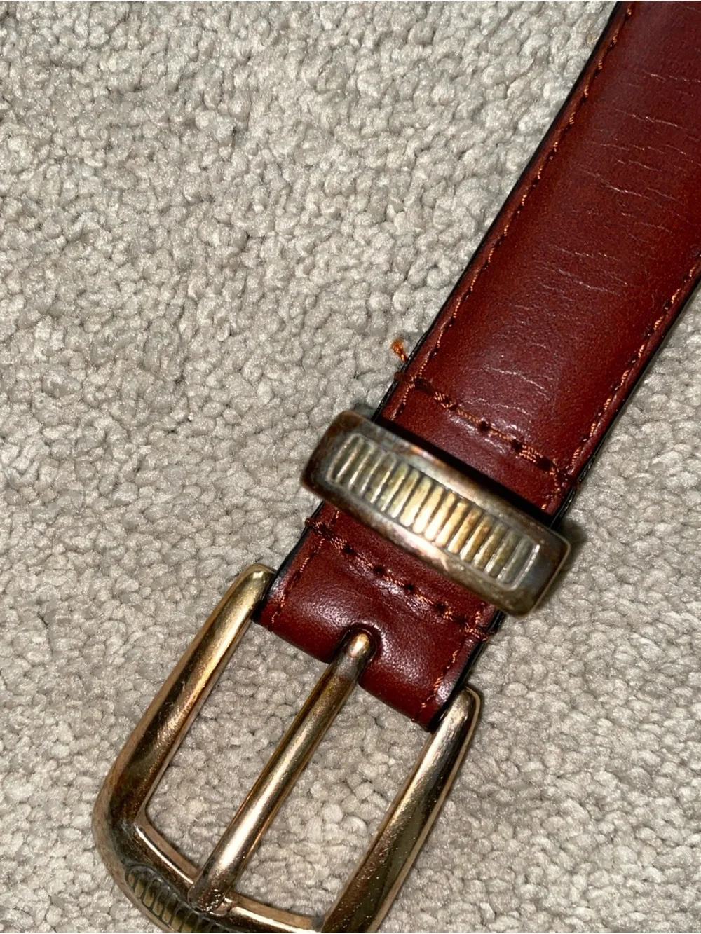 Fossil Vintage Cowhide Brown‎ Leather Belt Size 36 Men’s